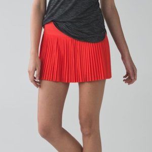 Lululemon Pleat To Street Skirt II in Orange 6